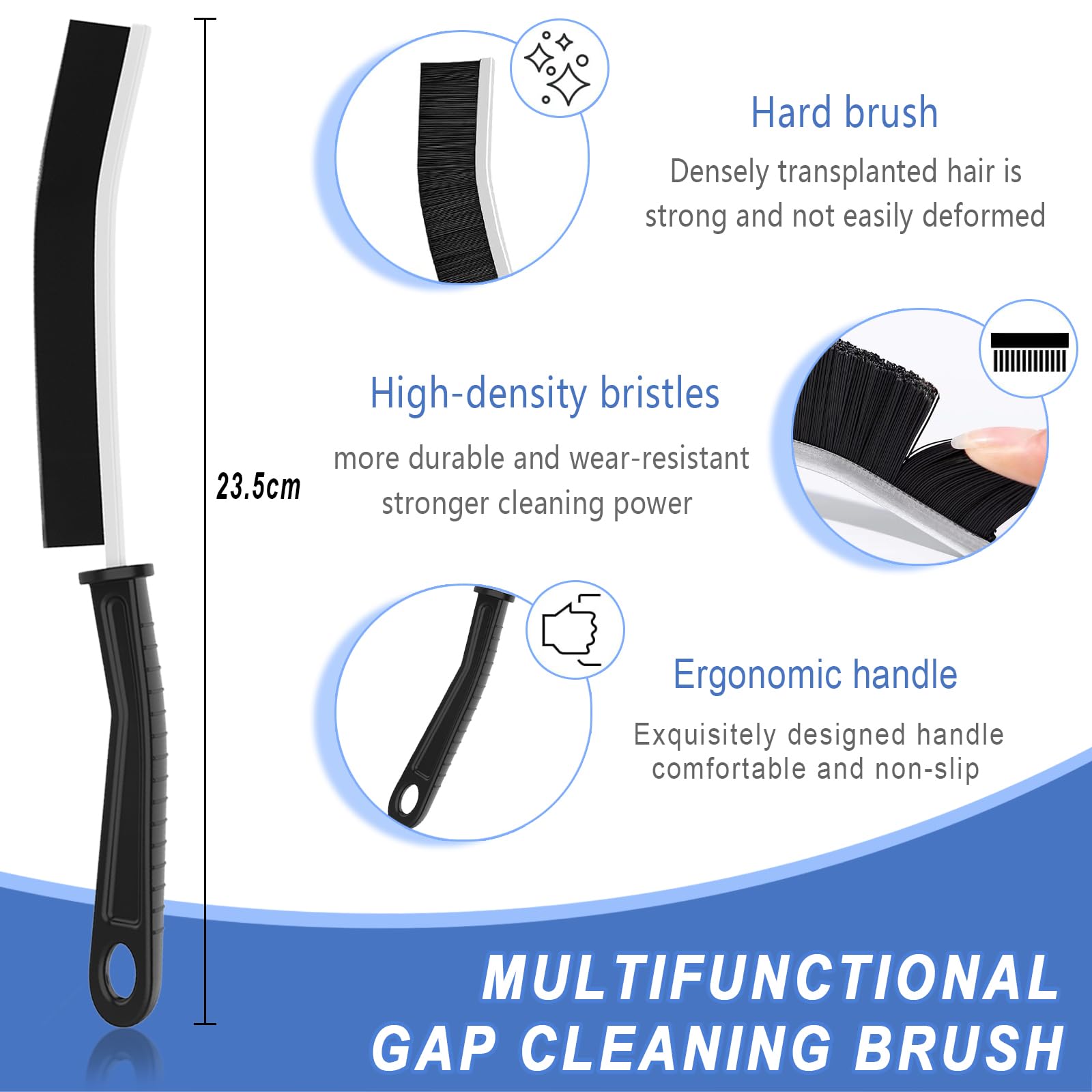 Crevice Cleaning Brush,5Pcs Groove Gap Cleaning Brush Suitable For Window Car Door Track Kitchen Bathroom Small Scrub Away Narrow Angle Corners Hard