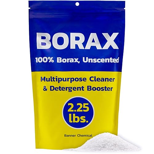 Banner Chemical Raw Borax (2.25 lbs) - 100% Pure, Unscented, Multi-Purpose Cleaner & Detergent Booster - Natural Household Cleaner and Stain Remover