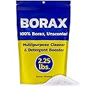 Banner Chemical Raw Borax (2.25 lbs) - 100% Pure, Unscented, Multi-Purpose Cleaner & Detergent Booster - Natural Household Cleaner and Stain Remover