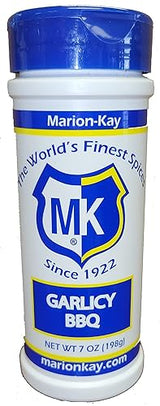 Marion-Kay Garlic -BBQ Powder, Made from Real Garlic, Perfect for Meats, Fish, Soups, Sauces or Vegetables 7oz. (1 Count)