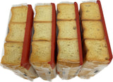 Three Little Pigs Imported Petit Toast. Light And Crispy Original Toasted Wheat Bread Cracker 4-2.8oz PACK Bundle With Kokobunch Kit.