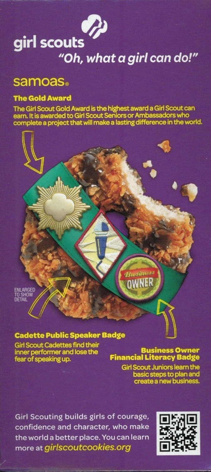 Girl Scout Samoas (Caramel deLites) Cookies, 7.5 Ounce (Pack of 4)