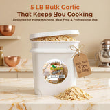 Golden Sliced Dried Garlic Flakes | Non-GMO & Gluten Free | No Additives | Ideal for Grinding into Granulated Garlic or Powder | Perfect for Rubs