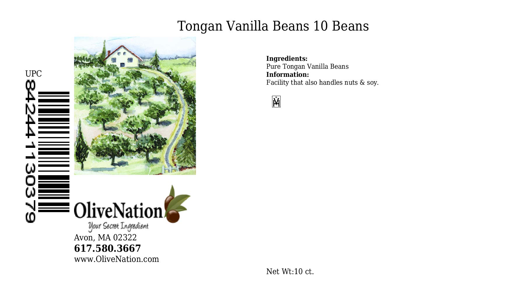Tongan Vanilla Bean Pods 10 Beans