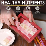 Turkish Delights Candy Gift Box - Rose and Plain Turkish Delight, Original Lokum Candy, Traditional Turkish Food Sweet, 7.05 oz (200g)
