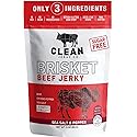Clean Jerky Co. Old Fashioned Dry Zero Sugar Beef Jerky | Salt & Pepper - Flavorful High Protein Snacks | Healthy Snacks for Adults | Made with 100%