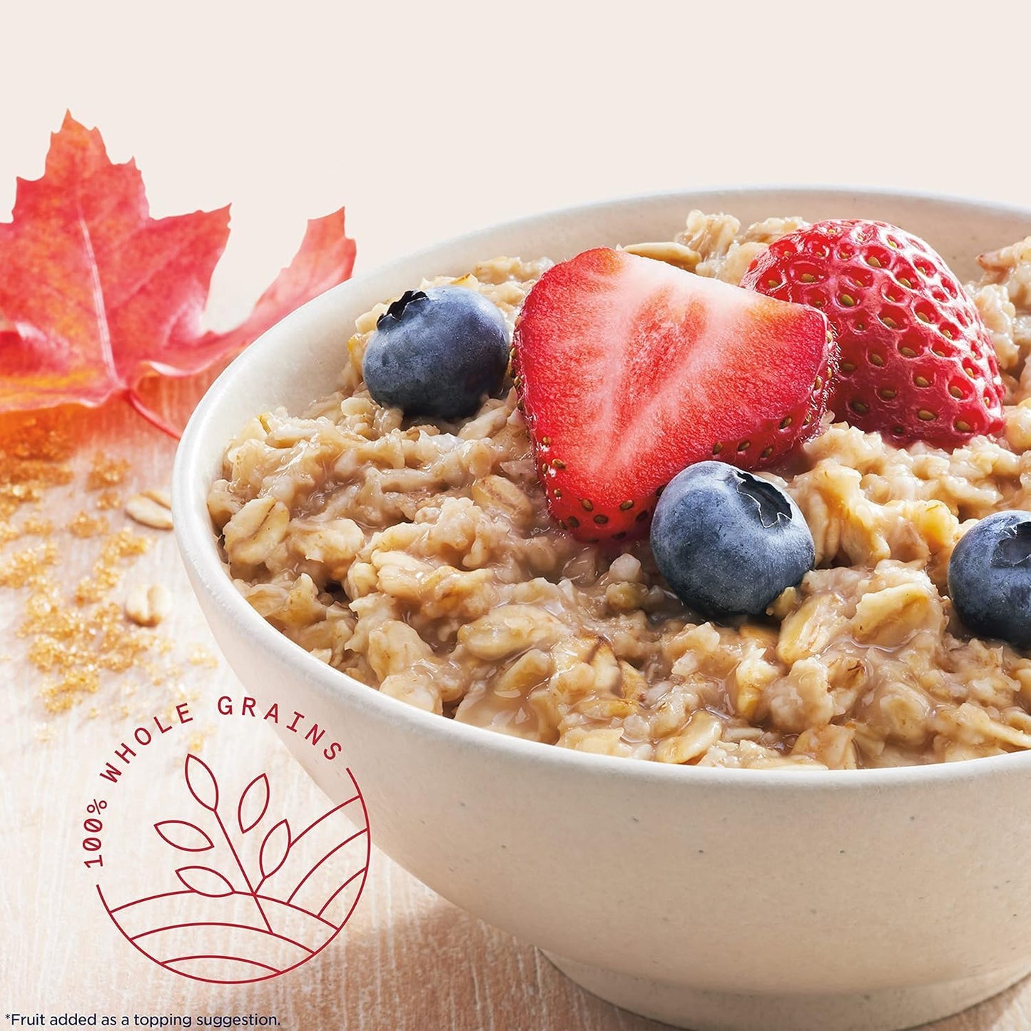 Quaker Protein Instant Oatmeal, Maple Brown Sugar, 12g Protein per Serving, Whole Grains, No Artificial Flavors, No Added Colors, 2.11 oz Packets, (6