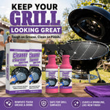 Clussbin Fast-Acting Heavy-Duty Grill Degreaser Spray, 2Pcs BBQ Heavy Duty Degreaser Grill Cleaner Spray, Grills Cleaner Spray For Outdoor Grills