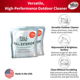 Full Exterior Refill Kit - Crystal Powder Outdoor Cleaner Packets, 8 oz, Each 4 oz Bag Makes Up to 640 fl oz, Non-Toxic, No Scrub, No Rinse Cleaning