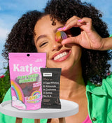 4x Unicorn Gummies - 4.9OZ Bundle with Bar Protein Choc S Salt - 1.8OZ - Rainbow Gummy Candy and Strips with Chocolate Sea Salt Protein Bar - Gift Set