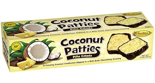 Florida's Finest Pina Colada Creamy Coconut Patties Dipped in Chocolate 12oz