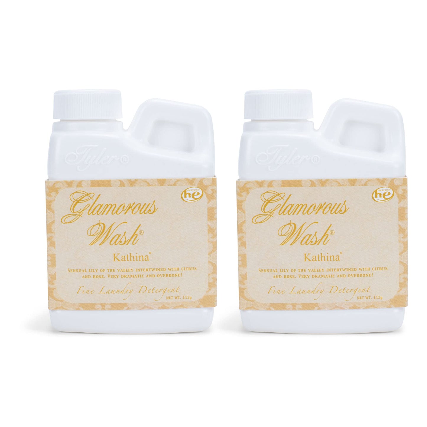 Tyler Glamorous Wash 4 ounce Fine Laundry Detergent Pack of 2, Kathina