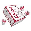 happy coffee medium roast coffee pods, 22 count, notes of chocolate & confidence, compatible with most K-cup brewers, rainforest alliance certified