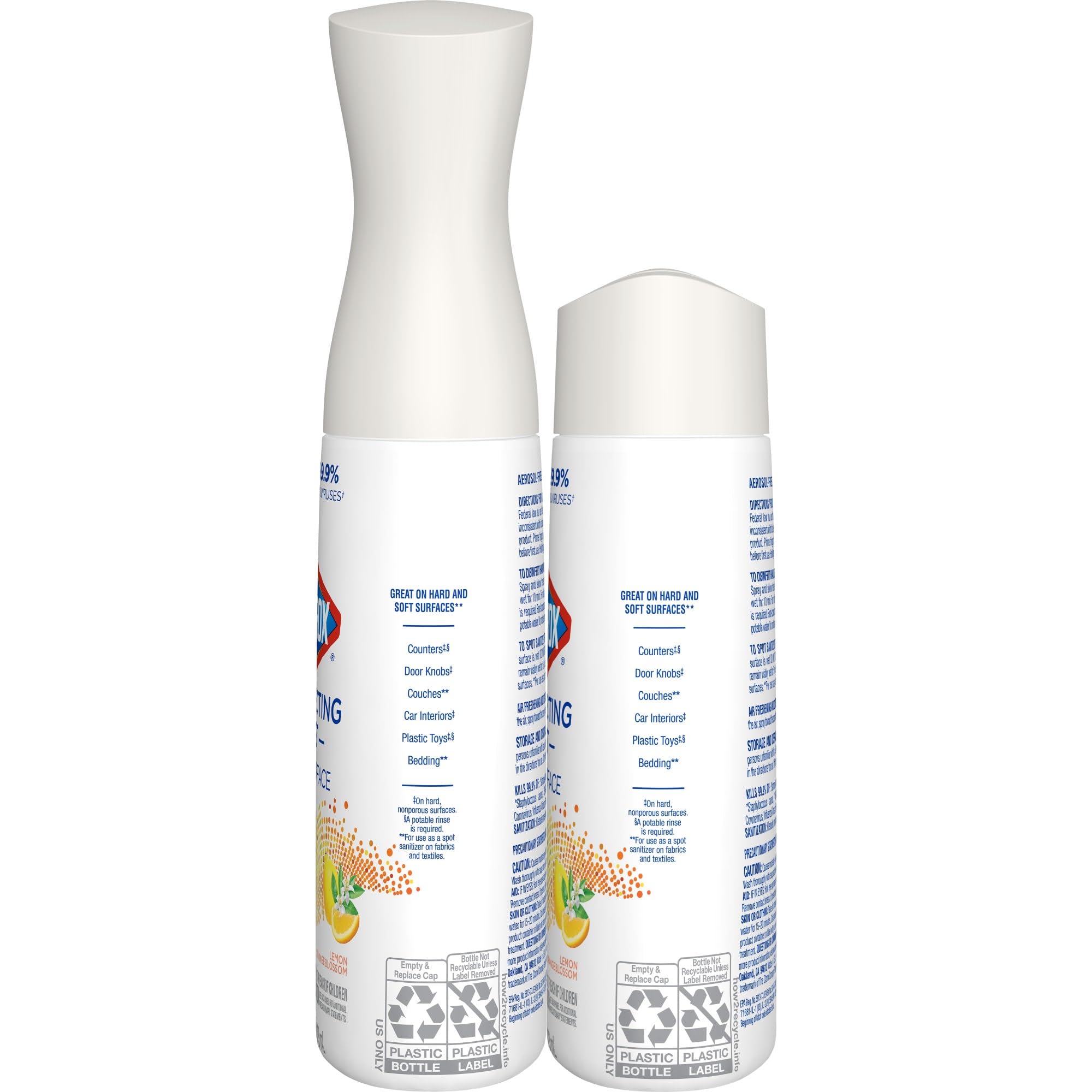 Clorox Disinfecting Mist Sanitizing And Disinfectant Spray, 16 Oz, Lemon And Orange Blossom