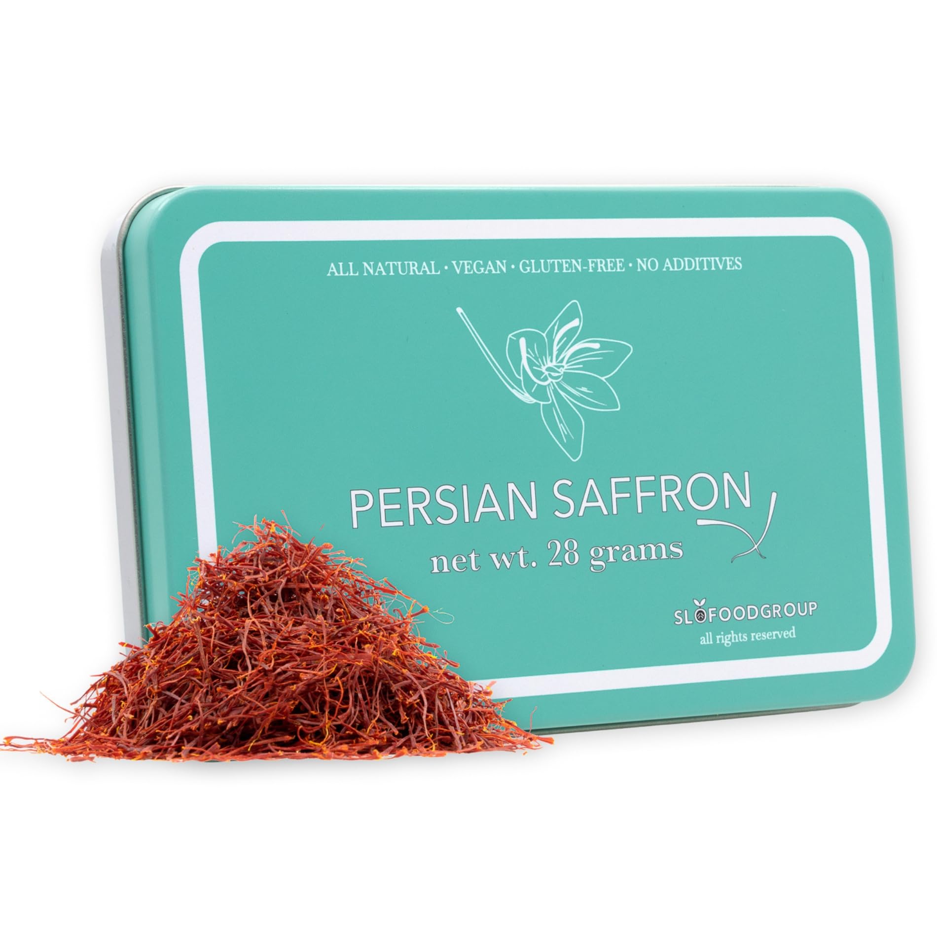 Persian Saffron Spice from Afghanistan by Slofoodgroup, Premium Quality Saffron Threads, All Red Saffron filaments for cooking, tea, Baking and More