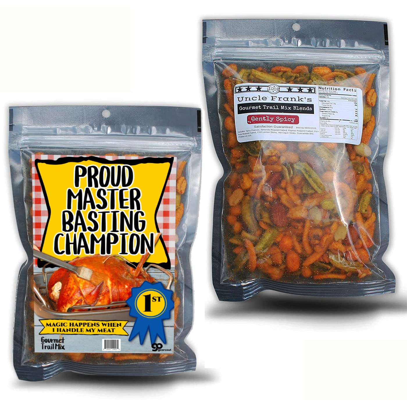 Master Basting Champion Trail Mix - Funny Meat Gifts for Mens Stockings - Turkey Baster Gag Gift for BBQ Lovers - Funny Food Gift for Grillers - Gift