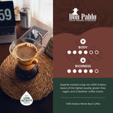 Cafe Don Pablo Gourmet Coffee Classic Italian Espresso Medium Dark Roast Whole Bean Coffee 2 LB