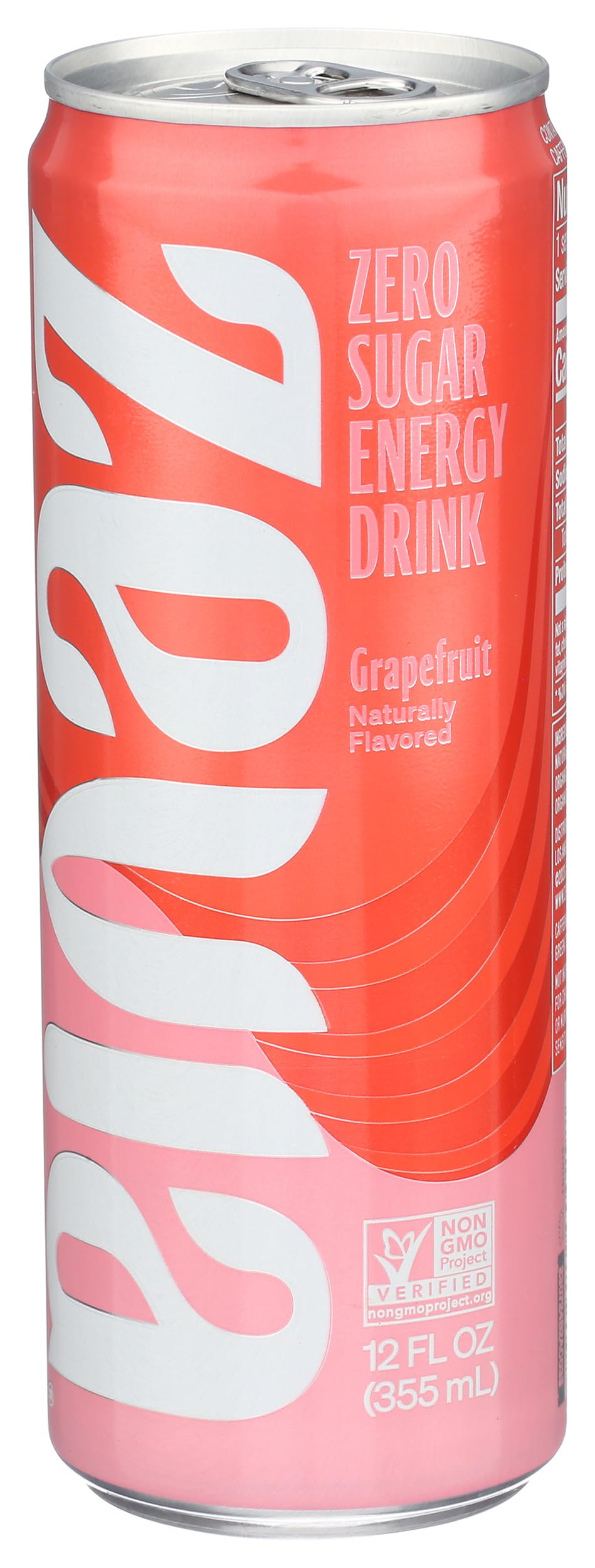 Zevia Zero Calorie Energy Drink Grapefruit, 12 Fl Oz Can