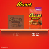 REESE'S Miniatures Milk Chocolate Peanut Butter Cups, Candy Party Pack, 30 oz