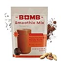 The Bomb Co. Blender Bomb, Peanut Butter Blast, Superfood Smoothie Mix with Chia Seeds, Hemp Seeds, Peanuts, & Amino Acids for Antioxidants, Gluten