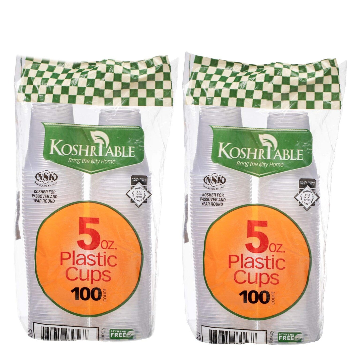 Clear Plastic Disposable 5 oz. Cups in Bulk, Tested & Proven Crack Resistant for Drinking Beverages by Plastic Palace (200)