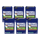Maxwell House Decaf House Blend Medium Roast K-Cup Coffee Pods, 10 CT (Pack of 6)