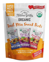 Nature's Garden Organic Trail Mix Snack Packs - Trail Mix Variety, Energy Boosting, Heart Healthy, Omega-3 Rich, Cranberries, Pumpkin Seeds