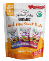 Nature's Garden Organic Trail Mix Snack Packs - Trail Mix Variety, Energy Boosting, Heart Healthy, Omega-3 Rich, Cranberries, Pumpkin Seeds