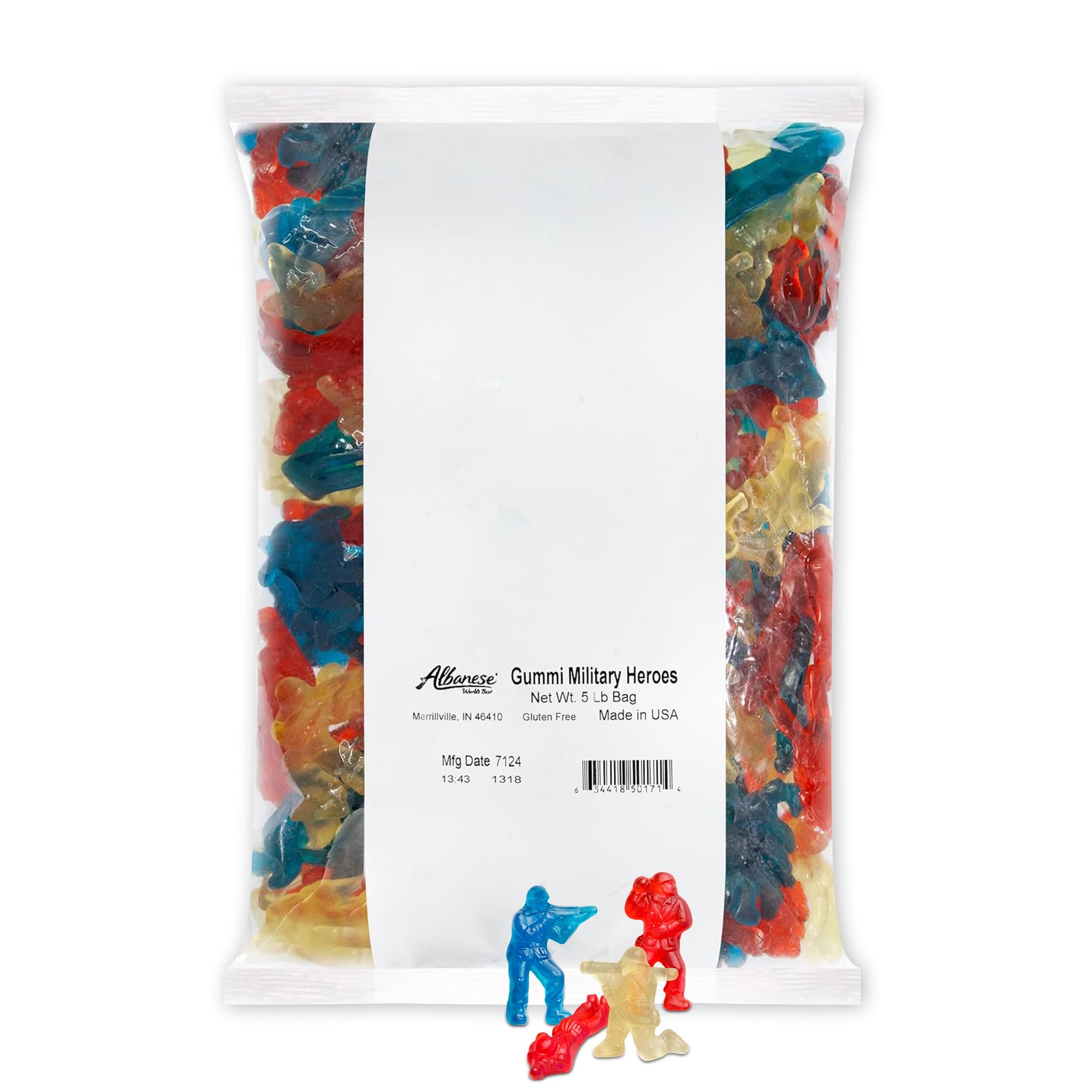 Albanese World's Best Gummies, Military Heroes, 5lbs of Candy