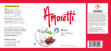 Amoretti - Kirsch Extract Water Soluble 2 oz - Highly Concentrated & Perfect For Pastry, Savory, Brewing, and more, Preservative Free, Vegan, Kosher