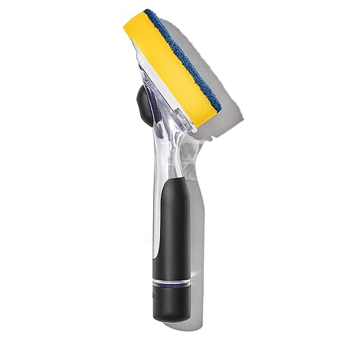 OXO New Good Grips Soap Dispensing Dish Scrub, Yellow