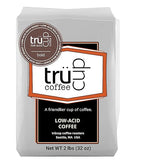 trücup Low Acid Coffee, Whole Bean Coffee Dark Roast 2 LB, Natural Water&Steam Process (60% Less Acid), Smooth Flavor, Stomach-Friendly Rich in