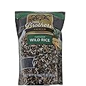 Minnesota Grown Wild Rice by Four Brothers 1lb Cultivated Premium Raw Gluten-Free Cholesterol-Free 1 Pound Traditionally Bat-Roasted Package Rice