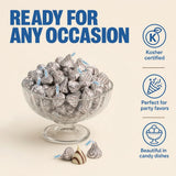 Hershey Hugs Milk Chocolate Candy - 1 Pound (Approx. 100 Pieces) Individually Wrapped Chocolate Candy for Parties, Gift Bags, Candy Bowls & Holiday
