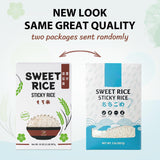 Soeos Sweet Sticky Rice 2lbs, Premium Glutinous Rice, All Natural Gluten Free Sticky Rice for Desserts or Rice Cakes, Rich in Fibers