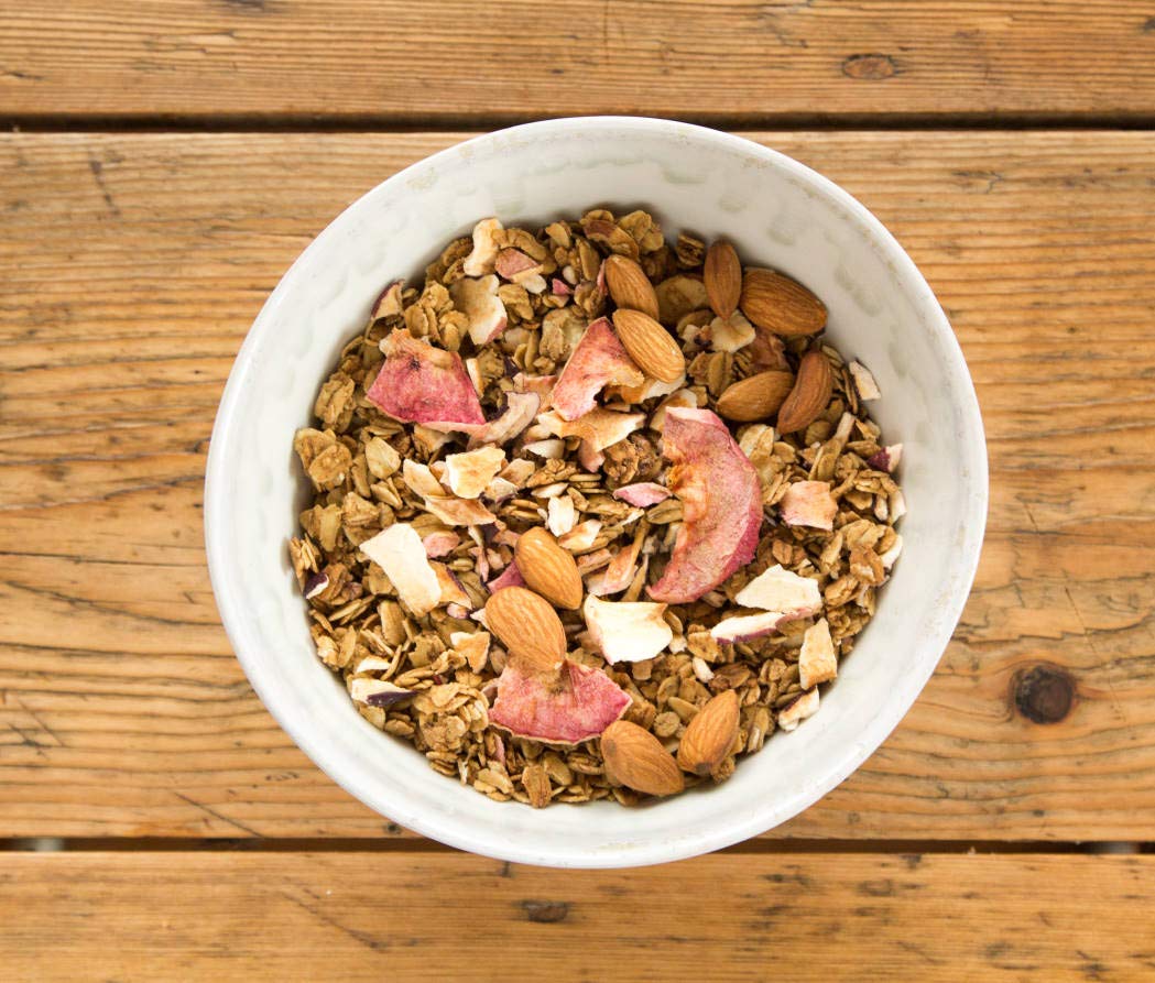 Little Apple Treats Organic Farm, All Natural Handcrafted Small Batch, American Made, Hill + Hollow Farmstead Granola Blend with Vanilla + Apples +