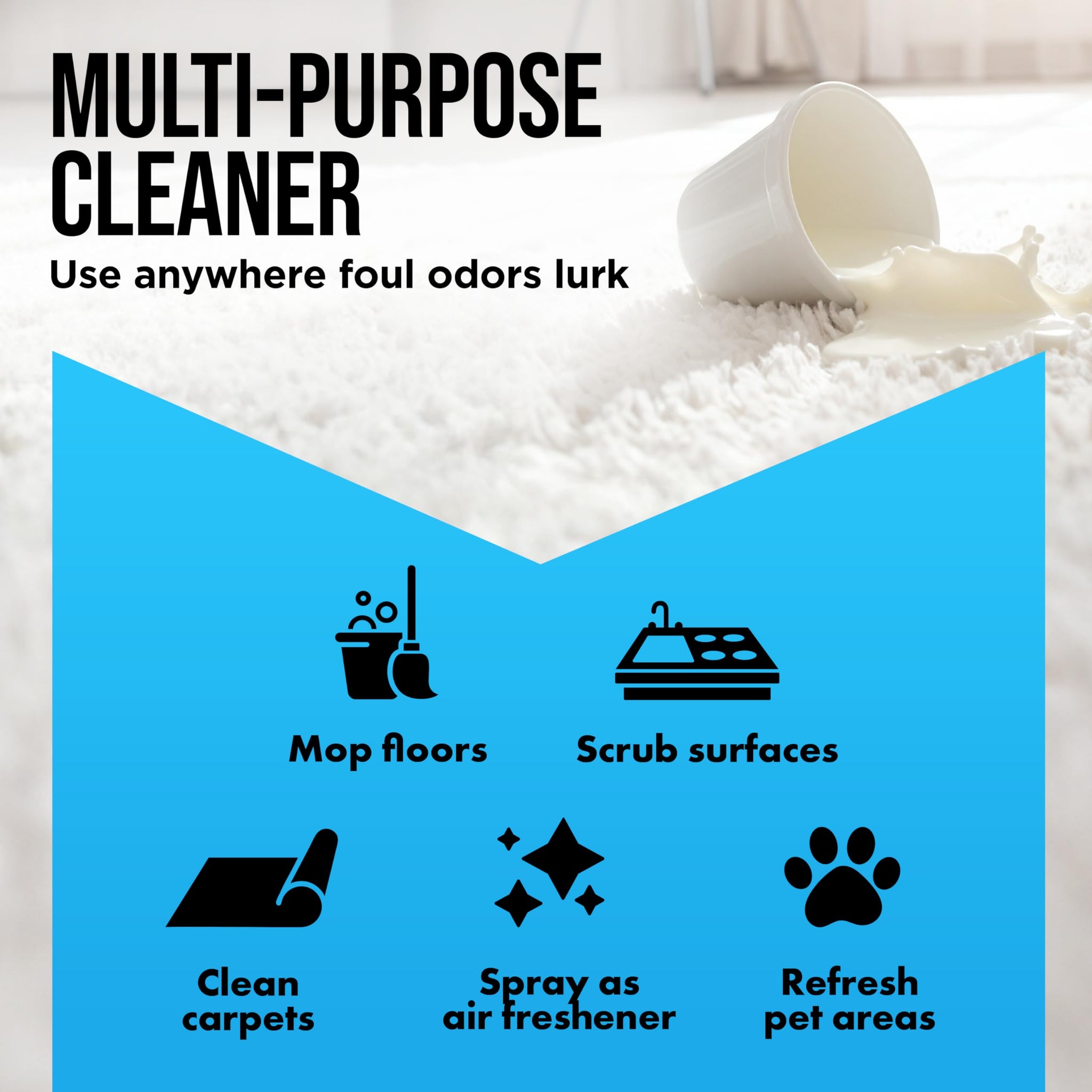 Harris Odor Eliminator and Cleaner Concentrate - 1 Gallon - Fresh & Clean Scent