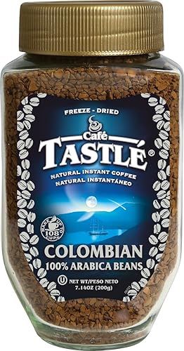 Cafe Tastle Colombian 100% Arabica Instant Coffee, 7.14 Ounce