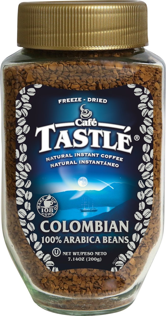 Cafe Tastle Colombian 100% Arabica Instant Coffee, 7.14 Ounce