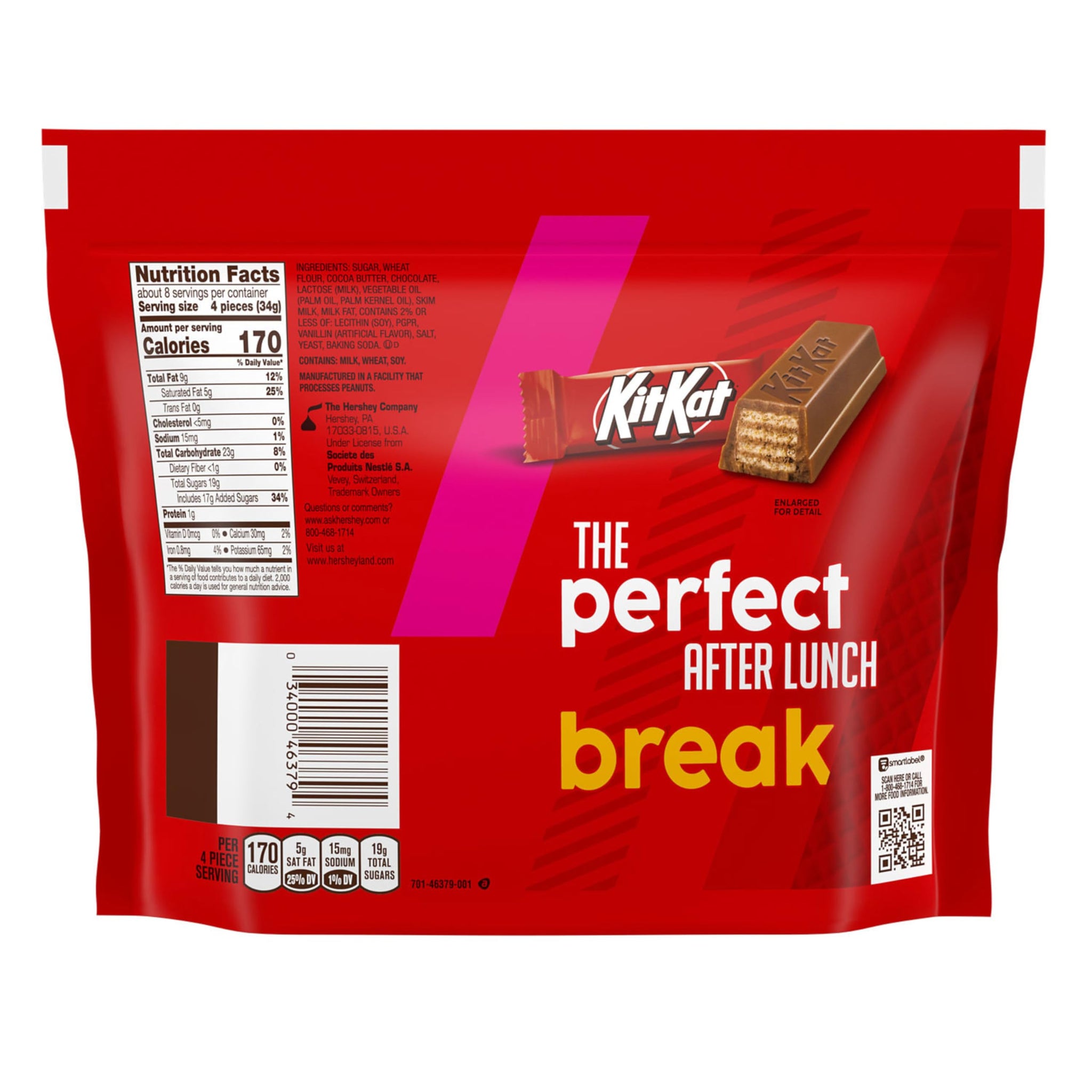 Kit Kat Miniatures Milk Chocolate Wafer Candy Share Pack, 9 oz