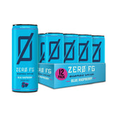 ZERO FG Energy Drinks - Bold Blue Raspberry Flavor, 140mg of natural caffeine, no artificial colors, no artificial flavors (Pack of 12) (12 Fl. Oz