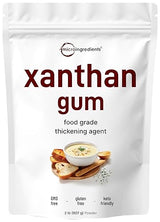 Micro Ingredients Xanthan Gum Powder 2lb (32oz) Premium Quality for Keto & Gluten-Free Baking Unflavored Thickening Agent for Cooking Non-GMO Vegan