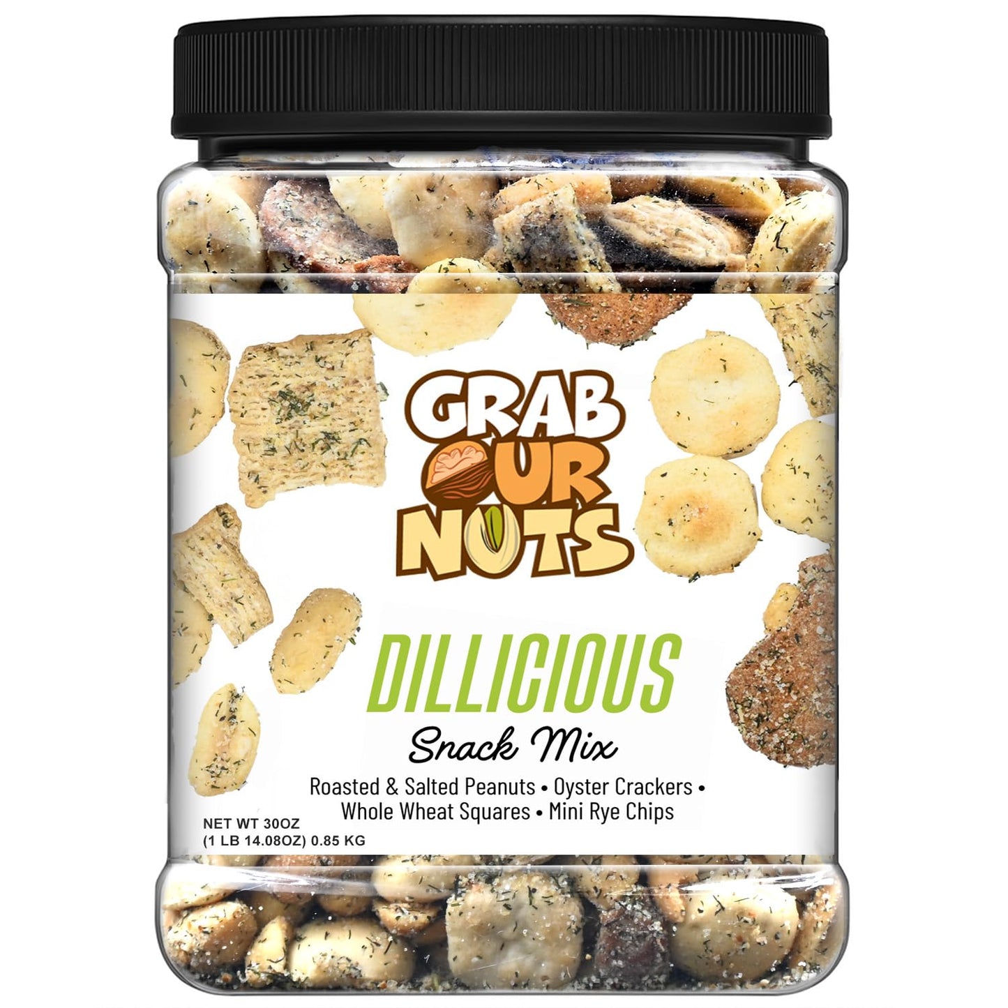 Grab Our Nuts Dillicious Snack Mix 30 Ounce Jar