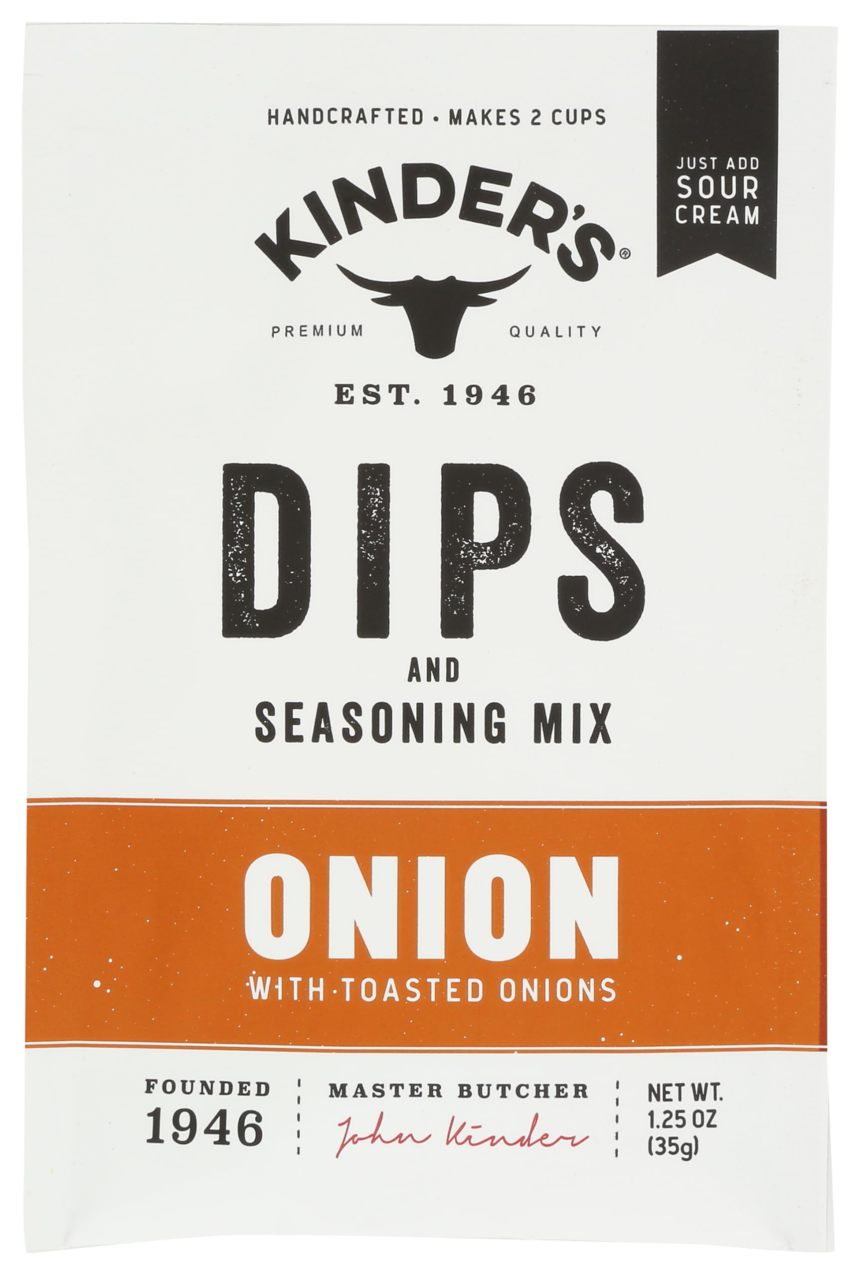 Kinders Bbq Sauce, Kinder'S, Dips & Seasoning Mix, Onion, 1 Ounce