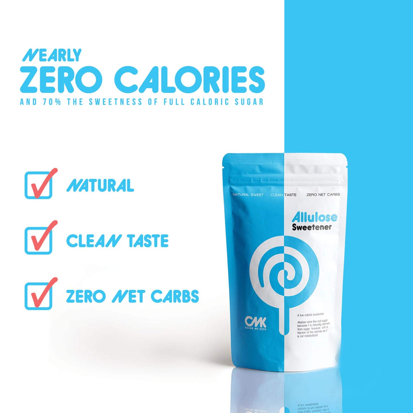 ???????????? - ???????? ????????????????, ?? ???????? Keto Sugar Alternative, Zero Net Carb, Low Calorie Allulose Sweetener, Made in USA, ZERO Erythritol, Monk Fruit or