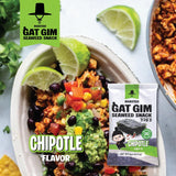 Jayone Roasted Gat Gim Seaweed Snack - Chipotle, Korean Nori Seaweed Snacks, Trayless 20 Pack, Keto Friendly, Plant Based, Low Fat, 20 x 0.14 oz