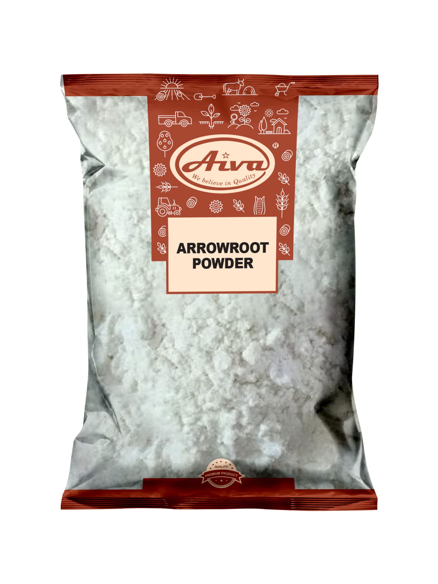 Aiva Arrowroot Powder (14 Ounce) | Natural Thickener & Cornstarch Substitute for Sauces, Soups, and Baking