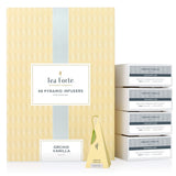 Tea Forte Orchid Vanilla Black Tea Event Box, Bulk Pack of 48 Pyramid Infuser Tea Sachets for All Occasions