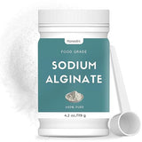 4.2 oz Sodium Alginate Powder Food Grade, Pure Sodium Alginate Powder Perfect for Making Luxurious Caviar Spheres, Desserts, Meatloaves