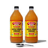 Bragg Organic Apple Cider Vinegar With the Mother- USDA Certified Organic - Raw, Unfiltered All Natural Ingredients, 32 Fl Oz W/Measuring Spoon, 2